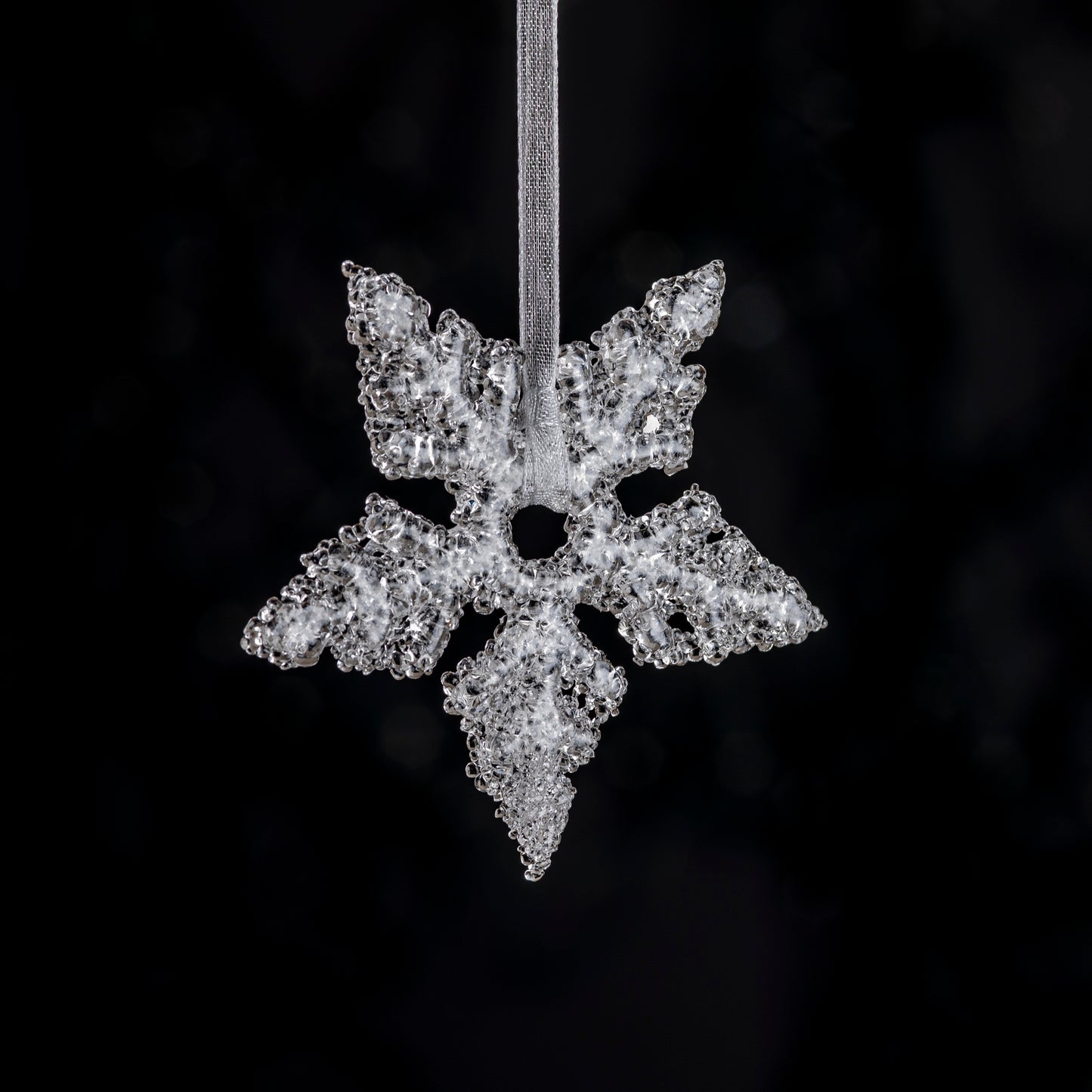 Fused Glass Snowflakes