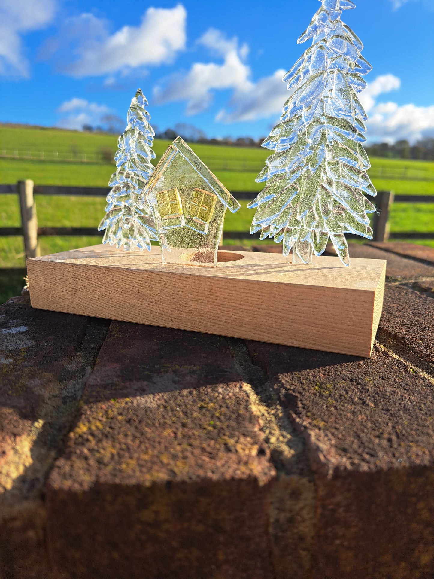 Woodland tealight holder