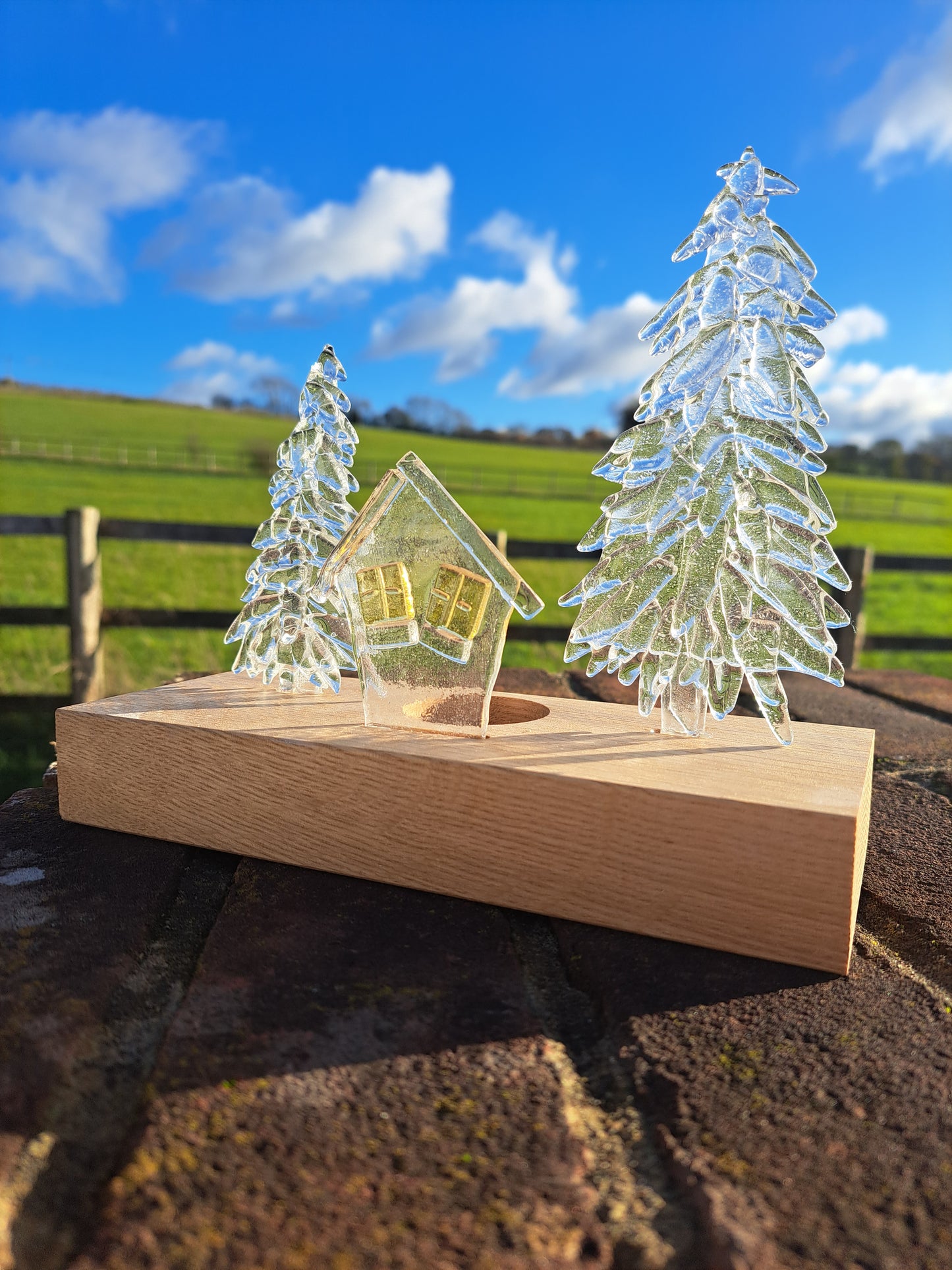 Woodland tealight holder