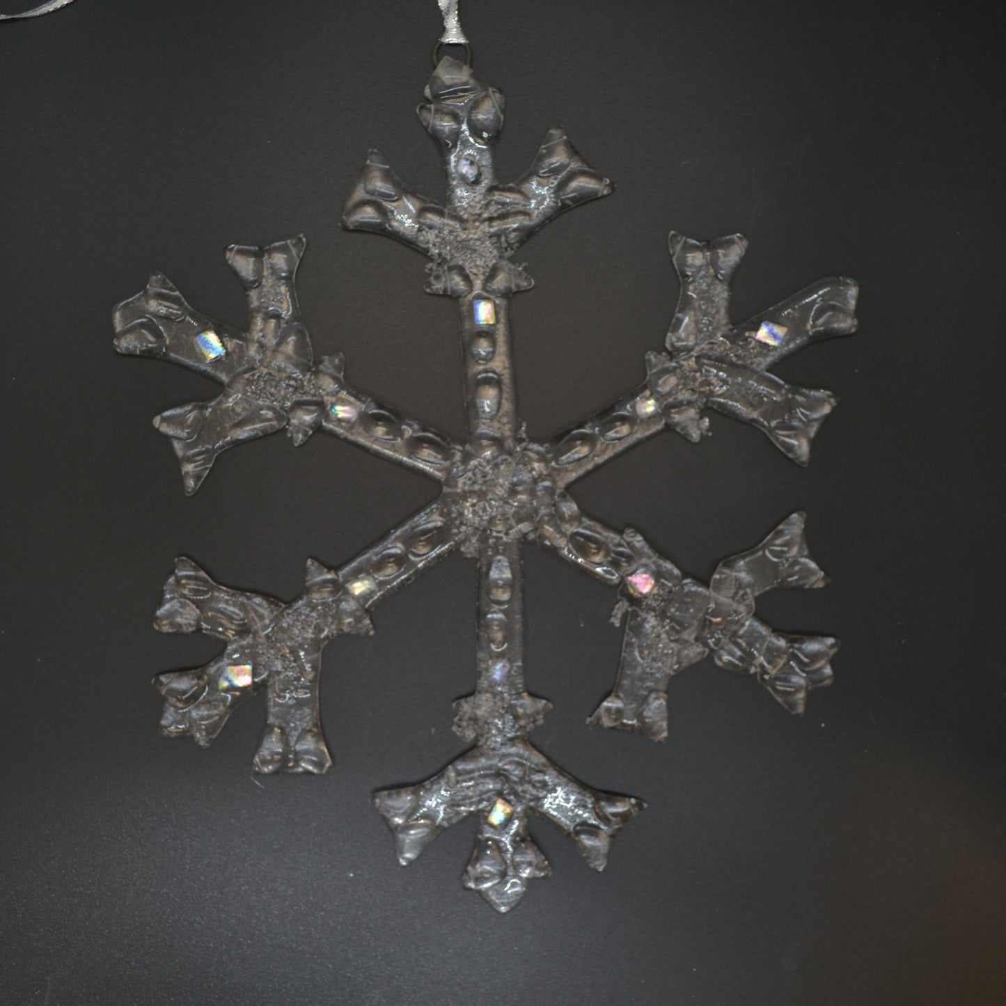 Hand- cut Glass Snowflakes