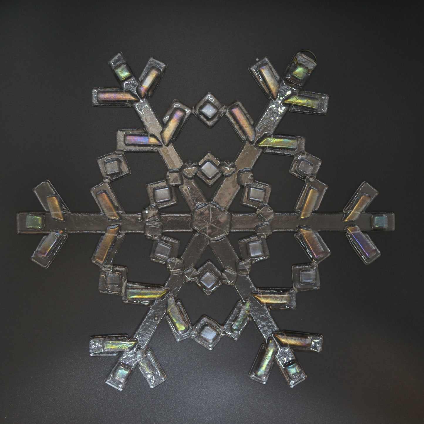 Hand- cut Glass Snowflakes