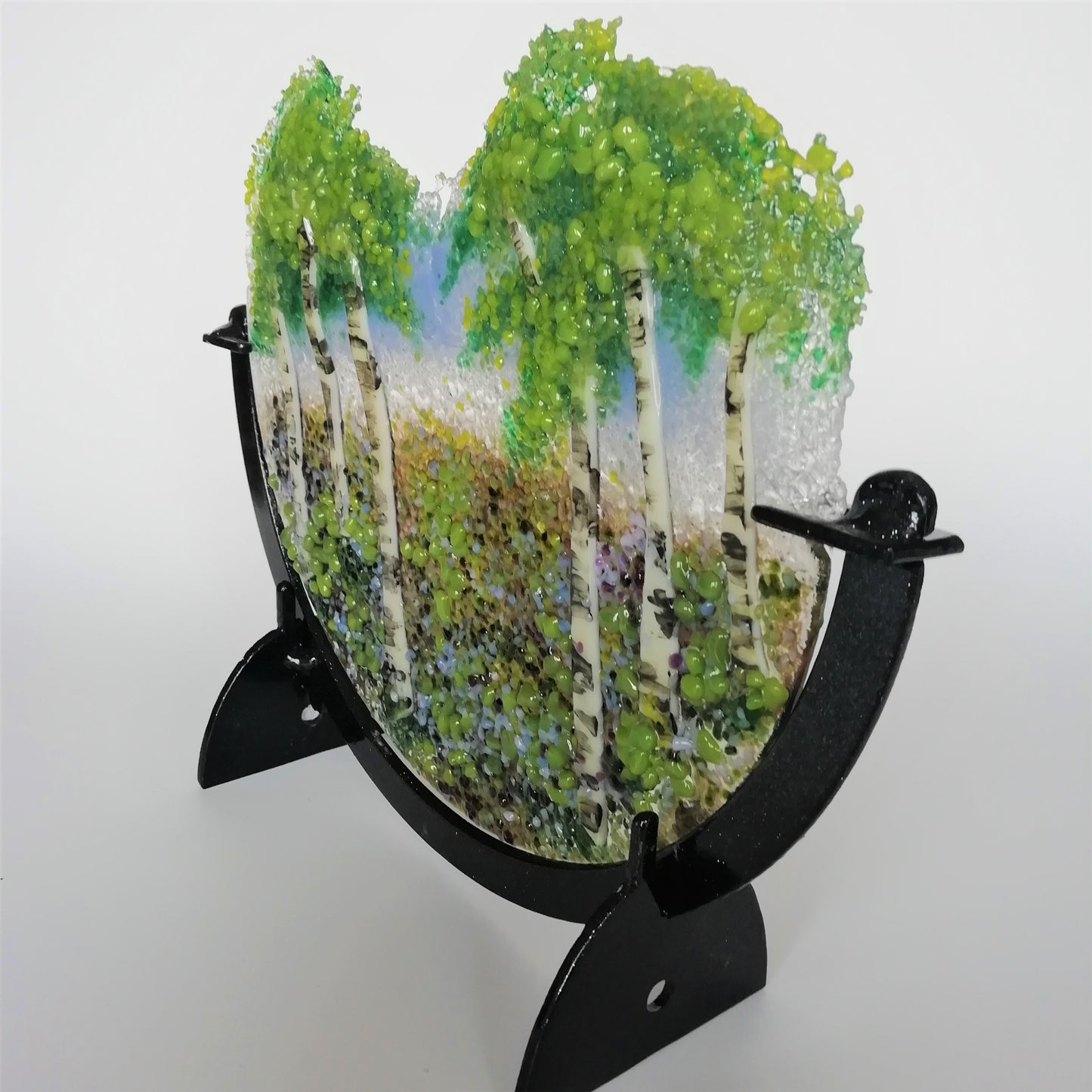 Silver birch tree roundel large 4