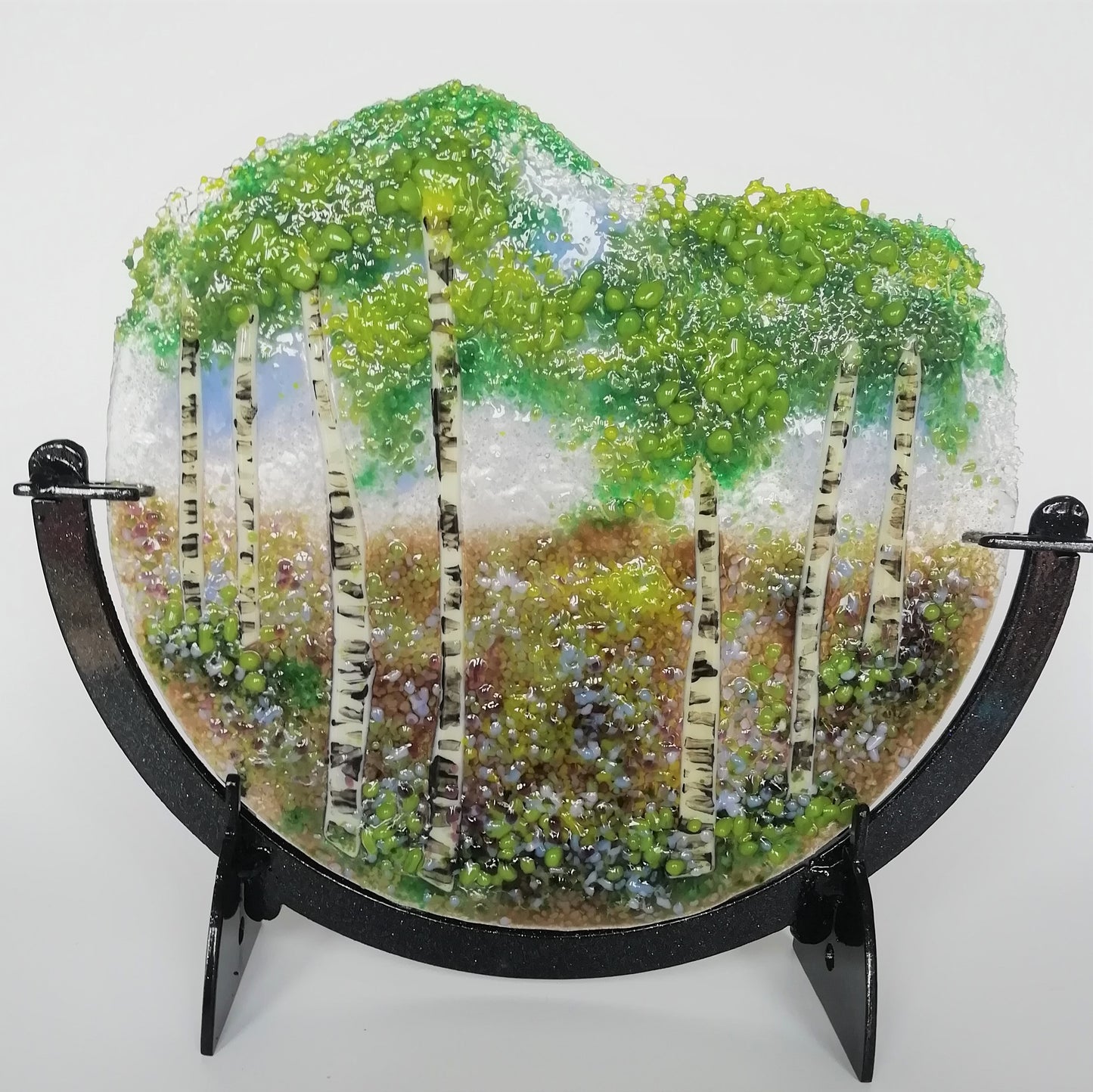 Silver birch tree roundel large 4