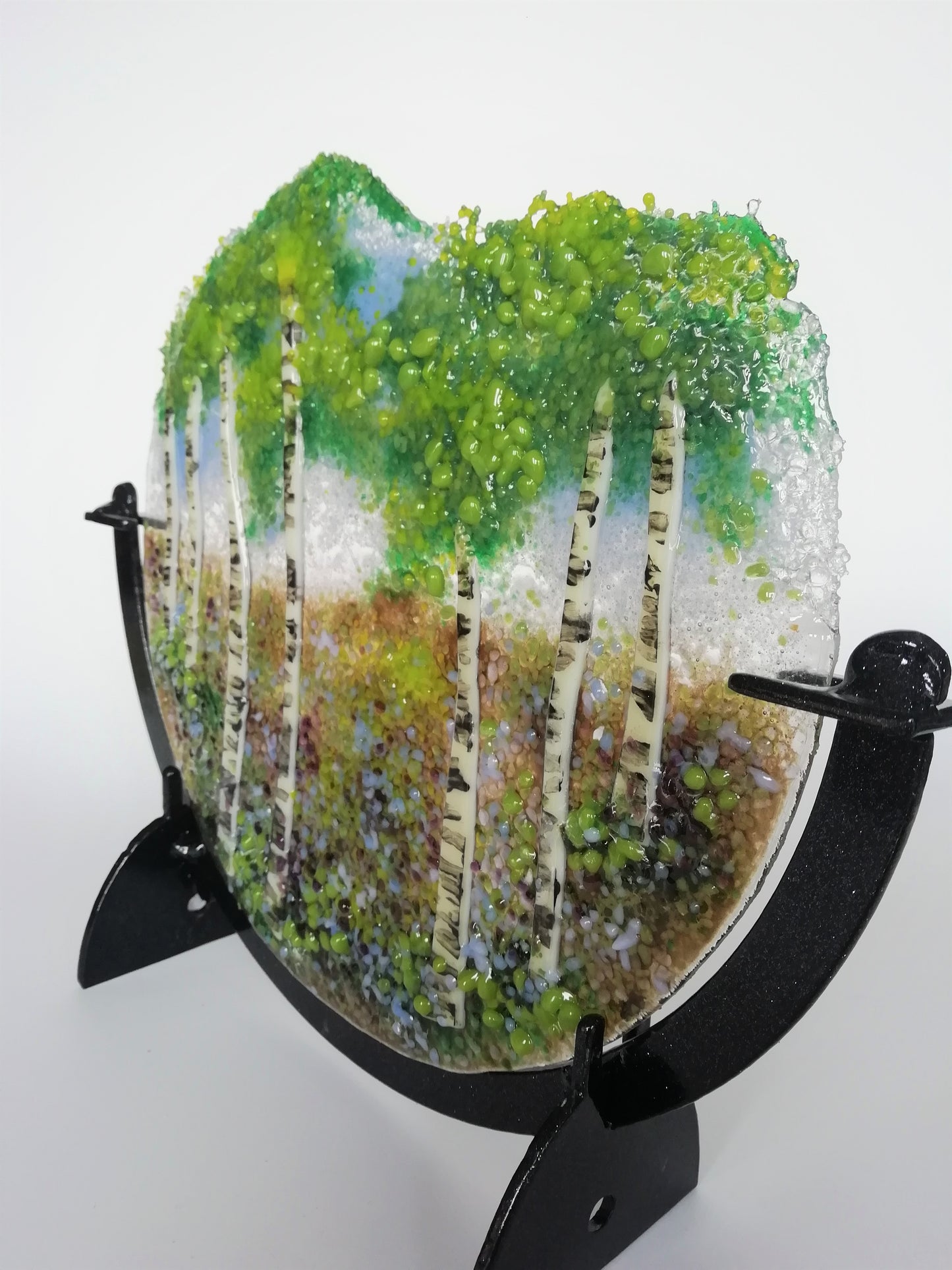 Silver birch tree roundel large 4