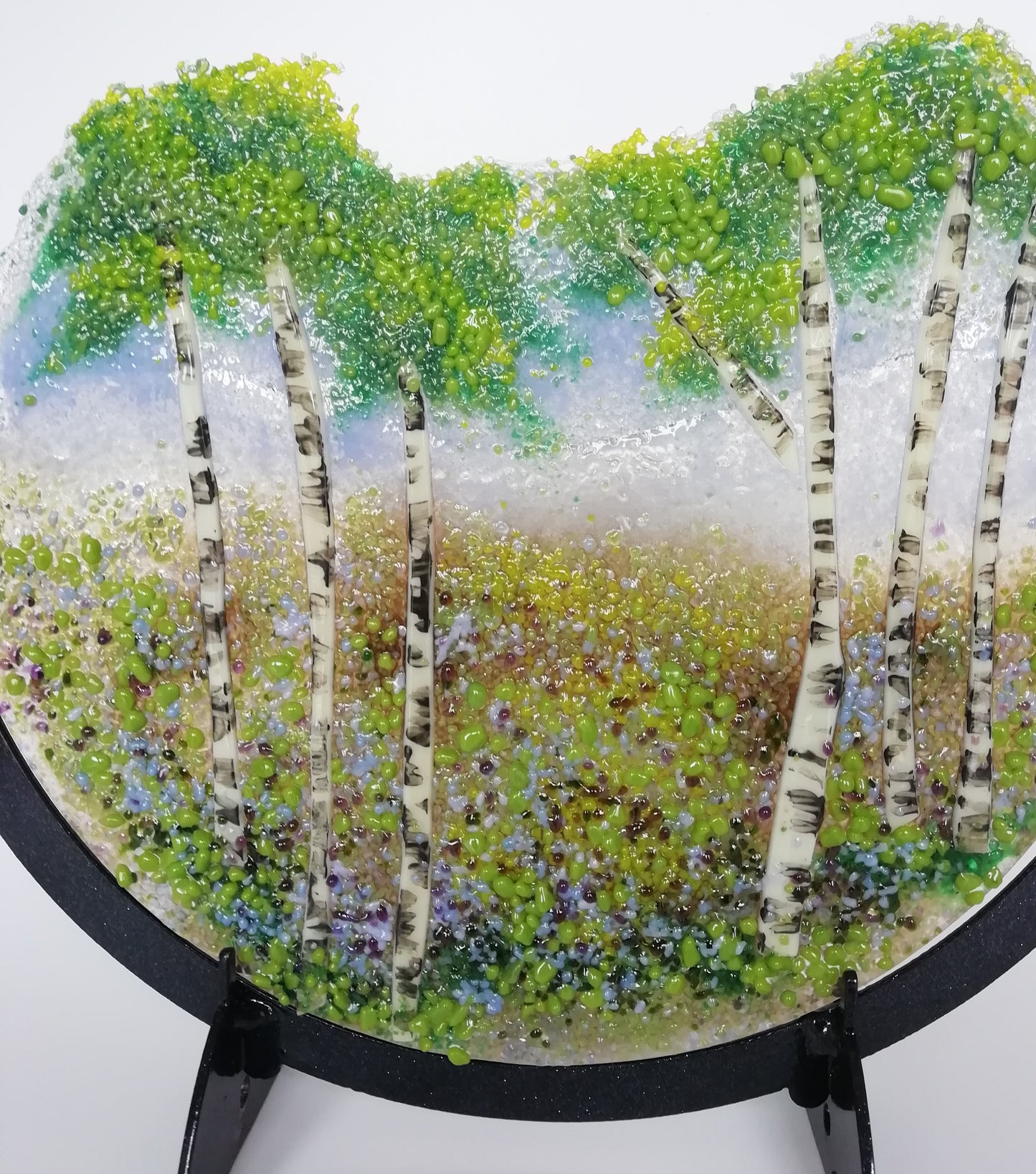 Silver birch tree roundel large 2