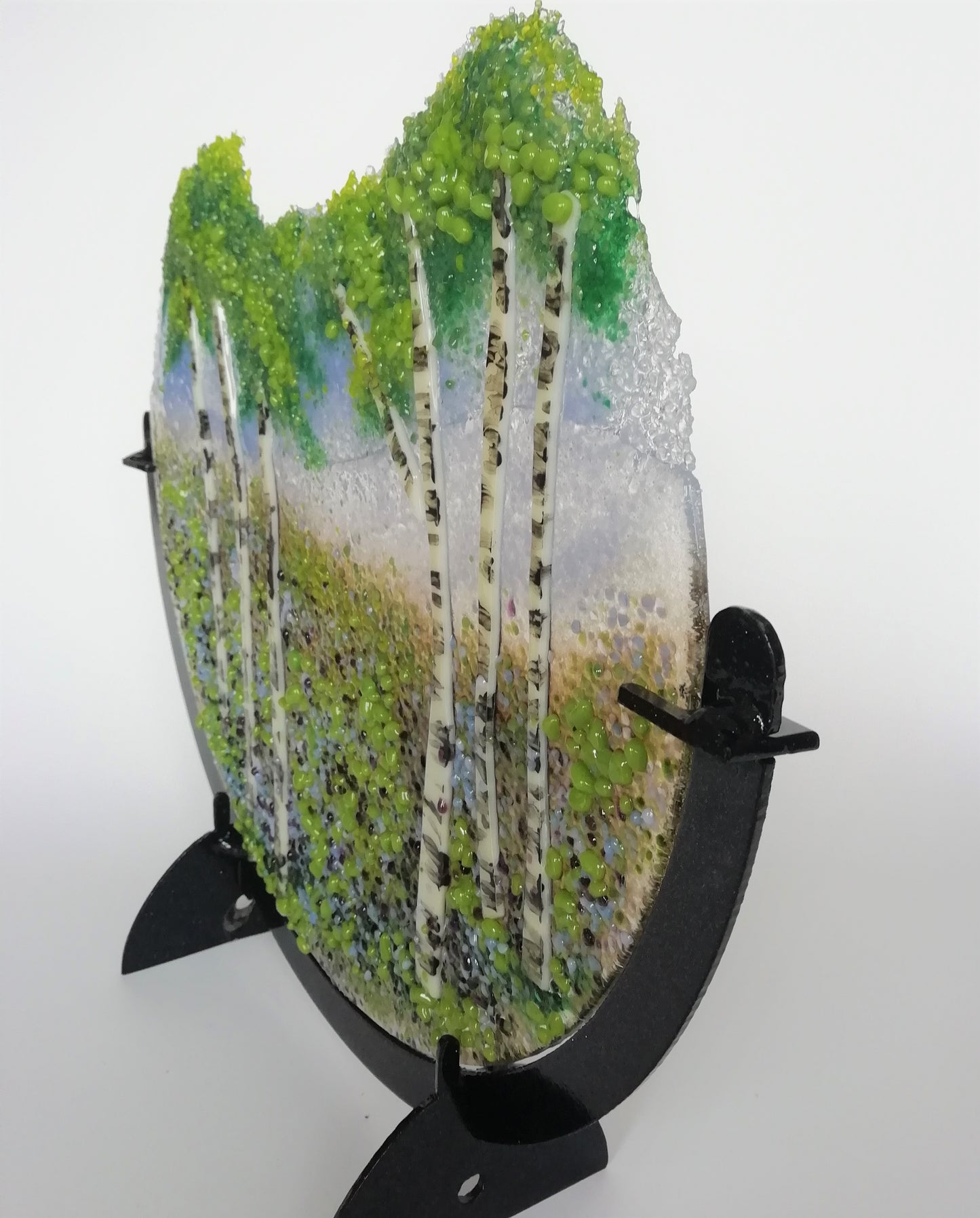 Silver birch tree roundel large 2