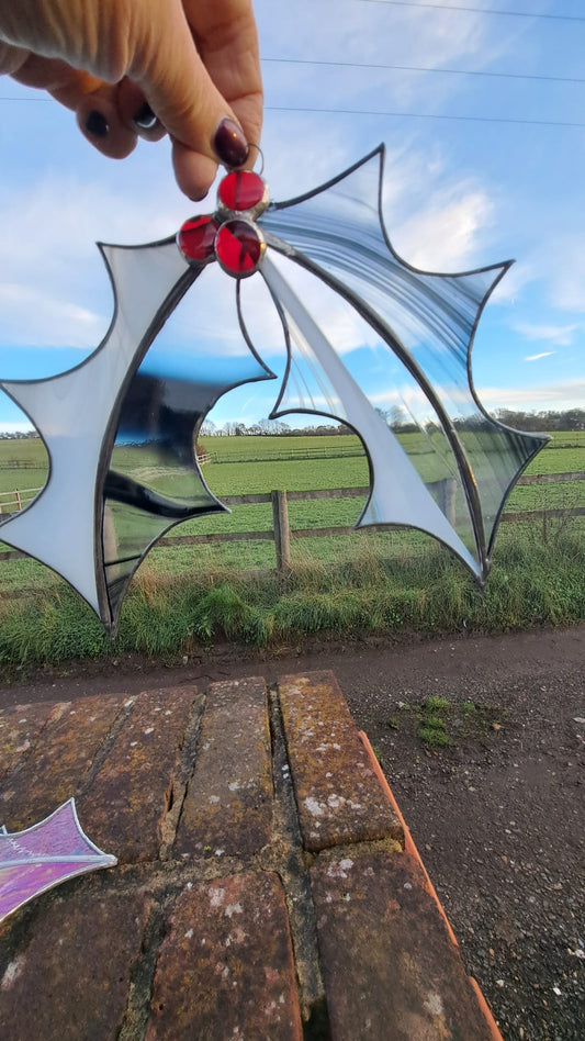 Holly Sprig - Black&White / Black