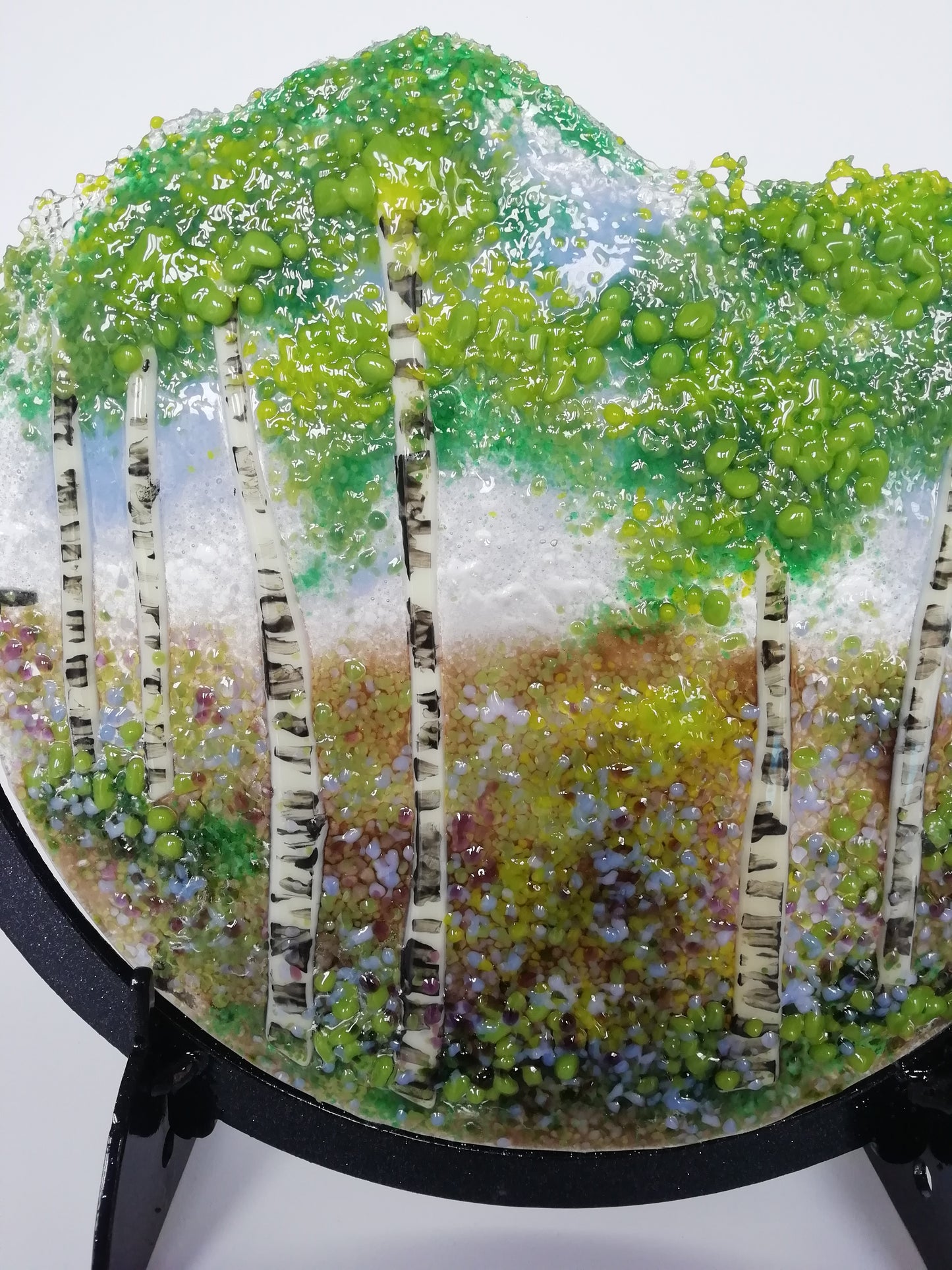 Silver birch tree roundel large 4